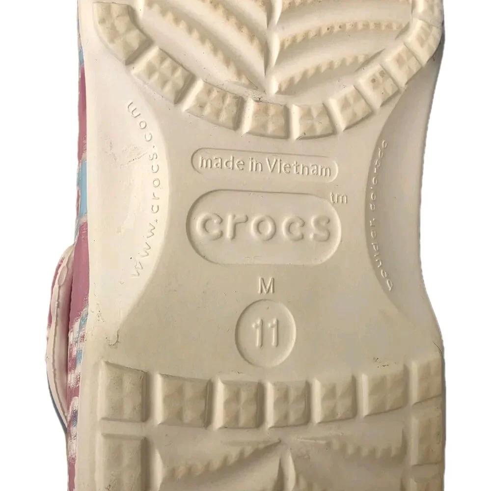 Crocs Shoes Classic Lined Tie Dye Clogs Fuzzy Comfort Slides, Mens Size 11